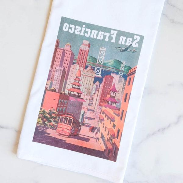 San Francisco Vintage Poster Kitchen Towel